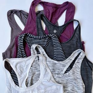 Set of 6 Lululemon tank tops